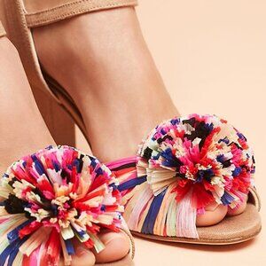 Anthropologie Jon Josef Nest Heels Shoes Sandals Size 8.5 Nude Pink